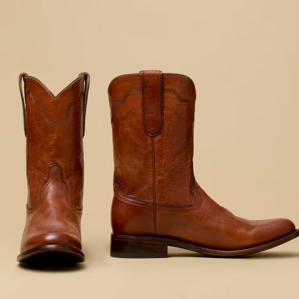 Kendra Scott Yellow Rose Cowboy Weston Boots Size 11